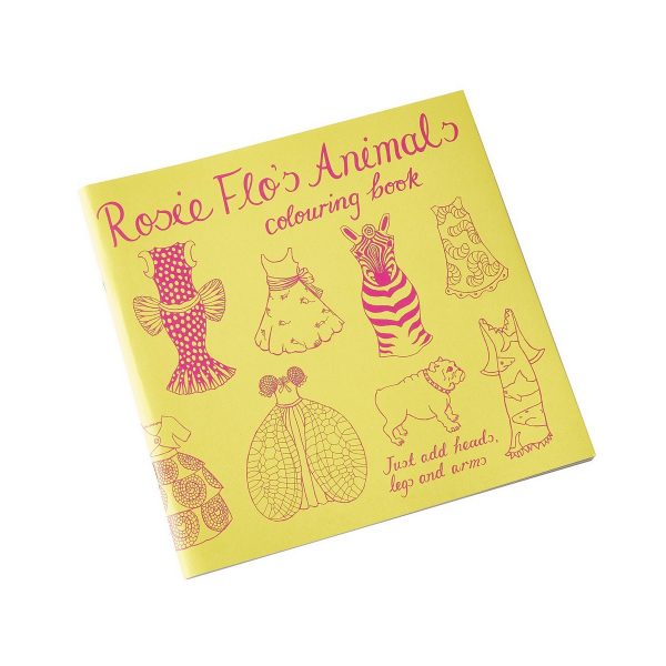 Rosie Flo's Animals Colouring Book Front